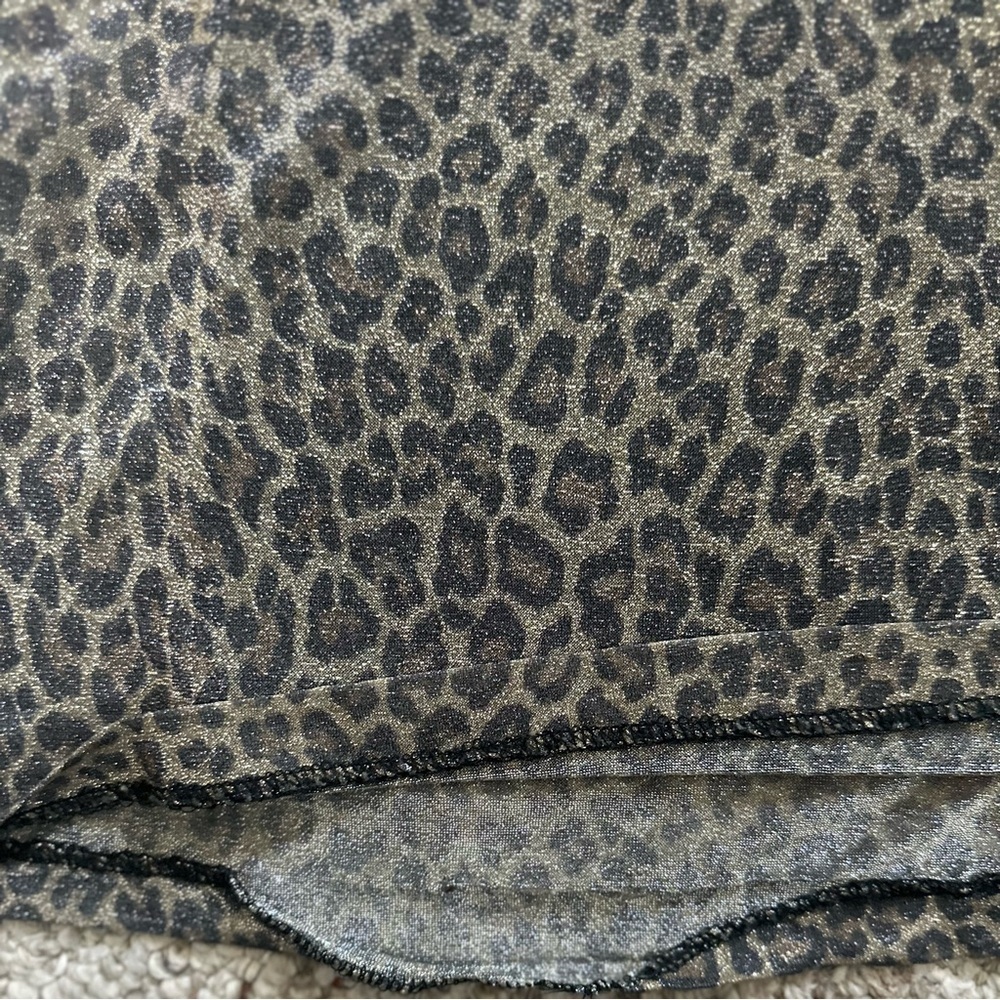 Andrea Polizzi for Rex Lester Leopard Print Vintage Gown Size 10 - Picture 5 of 8